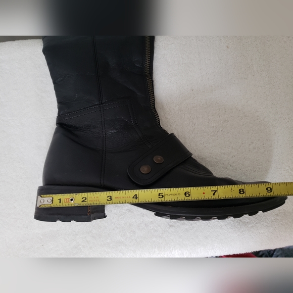 Paul Green Munchen Austria Black Leather Women's tall boots size 8.5 - Picture 13 of 16